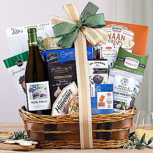 ROCK FALLS CHARDONNAY WINE GIFT BASKET